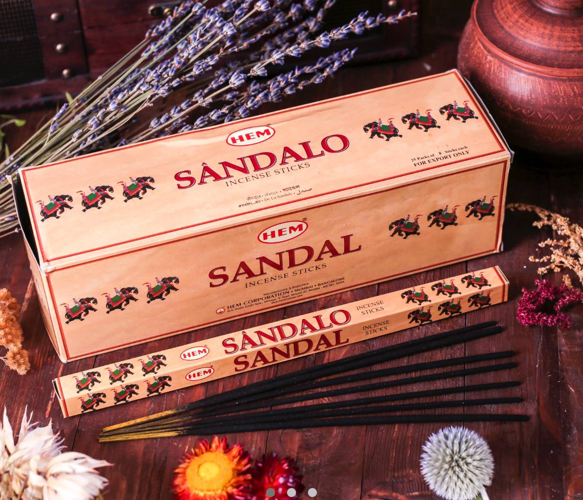 Благовония | HEM - Sandal 8 палочек.