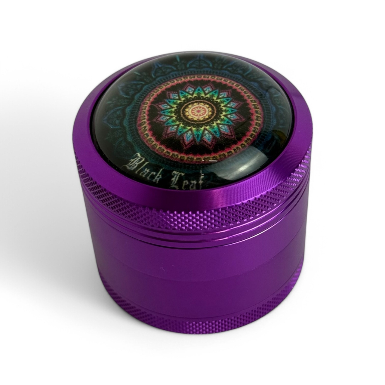 Гриндер | Black Leaf - Mandala Purple Ø 50 из 4х частей.