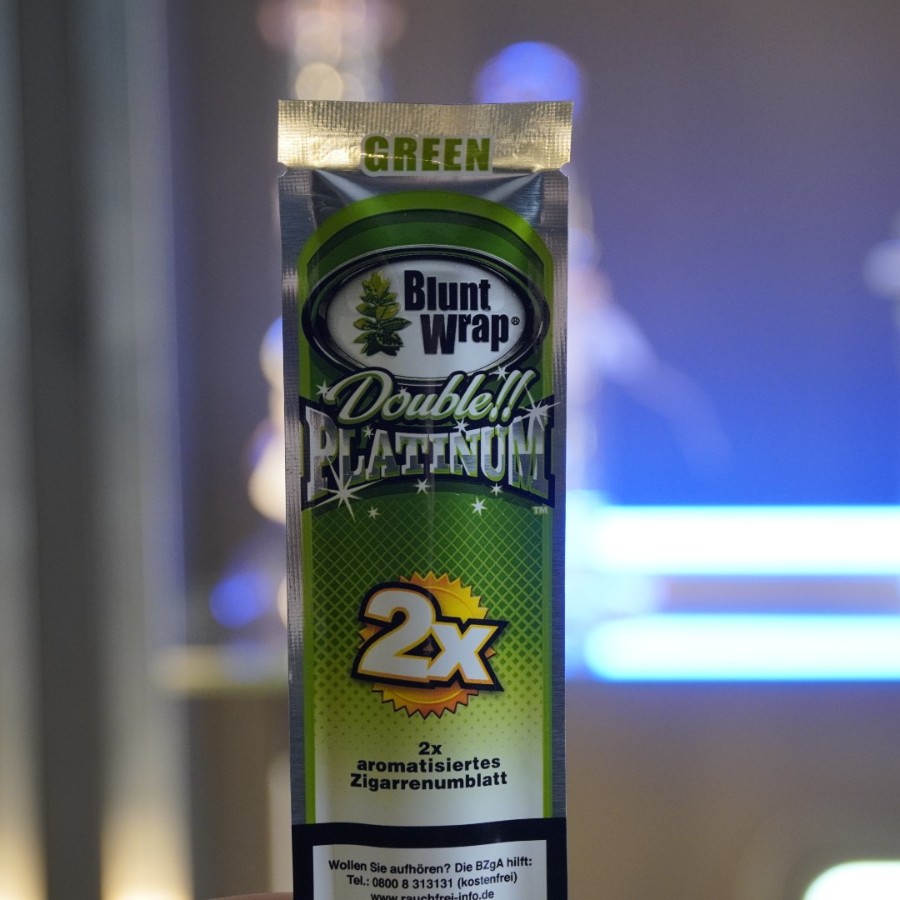 Бланты | Blunt Wrap Double Platinum - Green 2 бланта в упаковке.