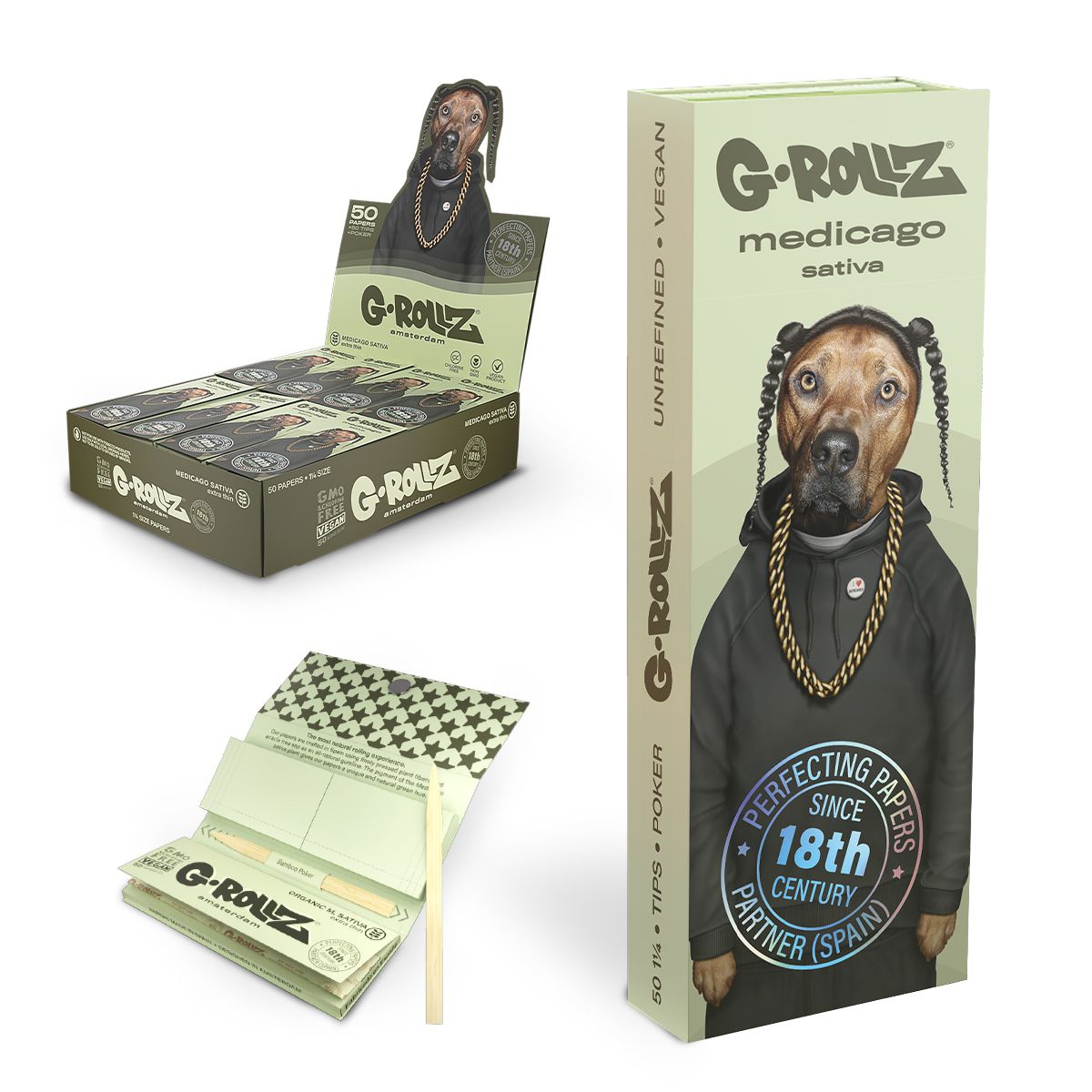 Бумажки | G-Rollz - Pets Rock Medicago Sativa + tips 1¼